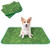 KOOLTAIL Washable Pee Pads for Dogs 2 Packs - Non-Slip Reusable Pee Pads Puppy Potty Training Mat, Waterproof and Absorbent Whelping Pad, Simulation Grass Lawn Design