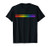 Rainbow Stripes Subtle Pride Stuff LGBT Gay Rights Equality T-Shirt