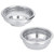 58mm Reusable Basket Coffee Filters Single/Double Porous Filter Bowl Basket Semi-Automatic Coffee Machine Bottomless Handle Filter -Double-