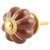 IndianShelf 2 Piece Handmade Brown Ceramic Melon Solid Dresser Knobs Drawer Cabinet Kitchen Wardrobe Door Pulls Handles