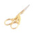 DDP Professional Eye Brow Scissors/Silk 'Stork Scissors Gold Handle'