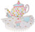 Creative Converting 265673 Tea Time Centerpiece Honeycomb Birthday Party Décor, One Size, Multicolor