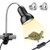 SDYXJ 50W UVA UVB Reptile Heat Lamp with 2 Bulbs, Basking Spot Hanging Lamp with Clip  and  Switch, Pet Heating Lamp for Turtle Tank Habitat Reptile Lizard Snake-E27, 110V-