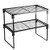 Stackable Kitchen Storage Shelf Rack, 2Pack Foldable Spice Rack Cabinet Organization Storage Shelves, Kitchen Shelf Organizer for Cabinet Counter Cupboard Countertop Pantry