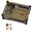 Davitu Module Board Raspberry Pi  and  Orange Pi - 9 Layer 3.5 Inch Display Acrylic Case Shell with Screw and Silver Big Copper Aluminum Heatsink for Raspberry Pi 4B