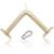 Timfcbs Tricep Pull Down Attachments V Handle Cable Machine Attachment V Shaped Press Down Bar Curl Bar Multi Gym Exercise Accessories