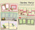 Garden Party Scrapbook Set - 5 Double Page Layouts