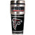 NFL Atlanta Falcons Metallic Travel Tumbler, Stainless Steel and Black Vinyl, 16-Ounce