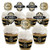 Roaring 20's - Cupcake Decoration - 1920s Art Deco Jazz Party Cupcake Wrappers and Treat Picks Kit - Set of 24
