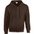 Gildan Heavy Blend Unisex Adult Full Zip Hooded Sweatshirt Top -M- -Dark Chocolate-