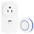 Omabeta Wireless Socket Household Appliances Controller 2-Way Wireless Power Outlet Remote Control Socket-US Plug 110V-Blue Remote-