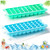YYQQ Ice Cube Trays, 2 Pack Stackable Silicone Ice Cube Molds with Lids, Easy-Release and Flexible 72-Ice Trays, for Whiskey Cocktail Freezer Chilled Drinks, Safe and Removable Cover Ice Cube Tray