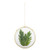 NCYP 8" Hanging Herbarium Frame Gold, Brass Round Glass Frame for Pressed Dried Flowers, Double Glass Floating Frame Display Plants Specimen, Glass Frame Only