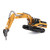 HuiNa 1/50 Scale Diecast Drill Excavator Engineering Vehicle Construction Models Toys for Boys