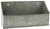 Park Hill 12" Galvanized Corrugated Metal Hanging Box Shelf