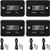 4 Pieces Inductive Hour Meters Digital Engine Meter Automatically Shutdown Tachometers Small Hour Tachometers for Motorcycle Lawn Mower Generator Chainsaws -Black-