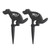 JUXYES Pack of 2 Cast Iron No Pooping Yard Sign Stake, No Dog Allowed Poop Spike Garden Hose Guides Decorative Stake for Garden Lawn Yard