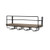 Soduku Wall Mounted Rustic Wood Wine Rack with 4 Long Stem Glass Holder | Home Kitchen Decor | Storage Rack