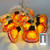 FKJYUF Pumpkin String Lights ,10ft 20LEDs Halloween Lights Battery Operated ,Remote Control Pumpkin Led Lights for Outdoor Party, Halloween and Thanksgiving Decor.