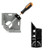 BEETRO Woodworking Square Size Measure Ruler, 3D Mitre Angle Measuring Template Tool Carpenter Multi-function Square Ruler | 90 Right Angle Clamp Aluminum Alloy Corner Clamp
