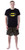 DC Comics Mens' Batman Logo Short Sleeve Shirt Pajama Short Set -Large- Black