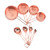 DOITOOL Kitchen Measuring Tool 8Pcs Stainless Steel Measuring Cup Spoon Kitchen Baking Rose Gold