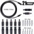 Swpeet 5 Pairs Solar MC4 Solar Panel Cable Connector Female/Male with 9.8 Feet 10AWG MC4 Solar Panel and Controller Extension Cable Connector Adaptor Wire MC4 Extension Cables