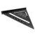 JPONLINE Triangular Measuring Ruler 7 Inch Metric Aluminum Alloy Speed Square Roofing Triangle Angle Protractor Trammel Tools NEW