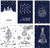 GIAOYAO Christmas Greeting Card with Envelope Snowman Santa Claus Cartoon New Year Postcard Gift Card Xmas Party Supplies 6Pcs/Set