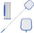 Jayayamala Portable Pool Skimmer Net, Pool Skimmer Mesh Net with 60" Detachable Pole 5 Sections, Above Ground Pool Skimmer Net for Swimming Pools, Pool Accessories and Supplies