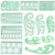 YOUSIKE Ruler, Template Ruler, 12pcs/Set Drawing Geometric Cloud Template Ruler Stencil Measuring Tool Furniture Architect Drafting Stationery