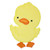 Baby Duck Applique Patch in your choice of sew on or Iron on patch