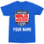 American Ninja Warrior in Training Kids Youth T-Shirt -Personalized Small- Blue