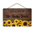 aianhe Personalized Sunflower Sign Custom Name Welcome Wooden Sign Wall Decor Indoor Outdoor Home Plaque