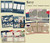 Navy Scrapbook Set - 5 Double Page Layouts