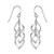 925 Sterling Silver Infinity Knot Twist French-Wire Drop Dangle Earring for Women