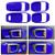 Kujunpao Car Door Handle Bowl Cover Decor Trim Compatible for Jeep Wrangler JL JLU  and  Gladiator JT 4-Door 2018-2021 ABS 4pcs-Blue-