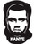 Kanye Face Decal Vinyl Sticker|Cars Trucks Vans Walls Laptop| Black|5.5 x 3.5 in|DUC1440
