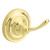 DELTA 138276 Greenwich, Bath Hardware Accessory, Double Robe Hook, Polished Brass