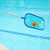 Pool Hand Leaf Skimmer Net with 17-41 inch Telescopic Pole Leaf Skimmer Mesh Rake Net for Spa Pond Swimming Pool, Pool Cleaner Supplies and Accessories- Fine Mesh Netting, Cleanout Leaves, Debris