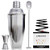 Cocktail Shaker Bar Set?Cocktail Shaker Bartender Set?Stainless Steel Martini Shaker with Built-in Strainer, Mixing Spoon,Measuring Jigger,