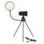 MAOSUO Mini LED Camera Selfie Ring Light with Tripod Stand Remote Control Holder 3 Colors Dimmable for Live Stream Selfie Ring Light