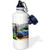 3dRose wb_173208_1 Marathon Runner Silhouette with Sunset Hues and Adventure Word Art Sports Water Bottle 21oz Multicolored