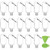 30Pcs Empty Hand Sanitizer Bottles Keychain Portable Clear Leakproof Squeeze Containers Mini Plastic Refillable Bottles Flip Cap for Hand Sanitizer Conditioner Body Wash Liquid 60ml