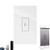 Smart WiFi Water Heater Switch, Voice Control Smart Touch Wall Switch with Timer, Remote Control Smart Boiler Touch Switch Compatible with Google Home, Alexa and Home APP -White-
