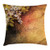 Ambesonne Flower Throw Pillow Cushion Cover, Blooming Leaves on Grunge Motley Made with Thick Strokes Vintage Inspired Print, Decorative Square Accent Pillow Case, 20" X 20", Brown Green