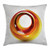 Ambesonne Abstract Throw Pillow Cushion Cover, Orange Swirl with Ombre Design Elements Vivid Ball Curvy, Decorative Square Accent Pillow Case, 20" X 20", Orange Dark Orange Yellow