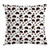 Ambesonne Hedgehog Throw Pillow Cushion Cover, Disorderly Pattern with Repetitive Cartoon Porcupine Characters, Decorative Square Accent Pillow Case, 20" X 20", Seal Brown Pale Brown White