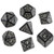 Q Workshop QWOSTE19 Steampunk Dice Black/Glow-in-The-Dark 7 STK Card Game