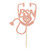 Rose Gold Glitter Congrats BSN Cake Topper - BSN Graduation Decorations - Nurse RN Garland Medical School Graduation Party Decorations
